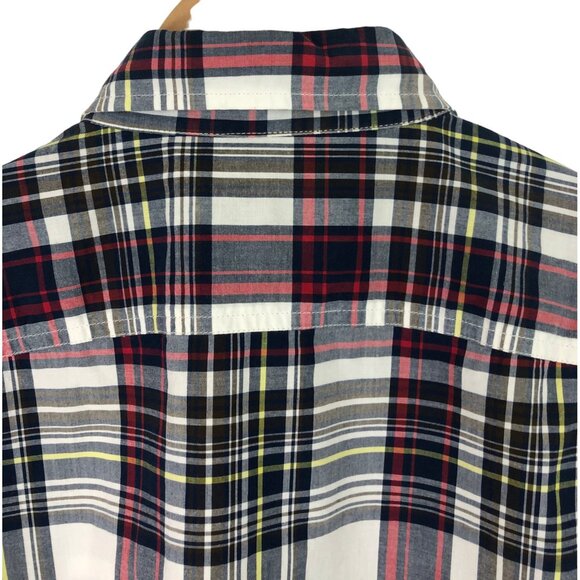 American Eagle Athletic Fit Multicolor Plaid Button Down Shirt Mens Size Medium - Picture 7 of 11